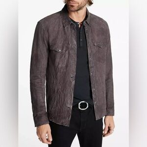John Varvatos leather Mason Shirt Jacket Size EU 50 USA 40 BNWT $698